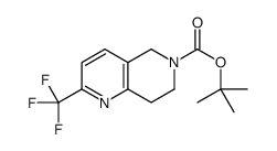 tert-butyl 2-(trifluoromethyl)-7,8-dihydro-1,6-naphthyridine-6(5H)-carboxylate structure