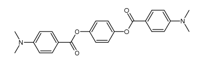 1,4-bis{4-(dimethylamino)benzoyloxy}benzene结构式