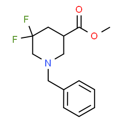 methyl 1-benzyl-5,5-difluoropiperidine-3-carboxylate结构式