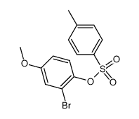 2-bromo-4-methoxyphenyl toluene-p-sulphonate Structure