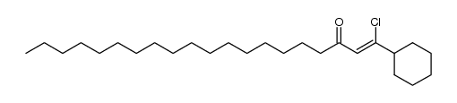 (Z)-1-chloro-1-cyclohexylicos-1-en-3-one结构式