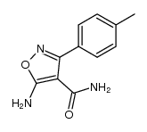 5-amino-3-(p-tolyl)isoxazole-4-carboxamide结构式