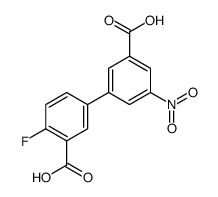 4-Fluoro-5'-nitrobiphenyl-3,3'-dicarboxylic acid Structure