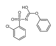 phenyl N-(2-chlorophenyl)sulfonylcarbamate结构式
