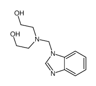 2-[benzimidazol-1-ylmethyl(2-hydroxyethyl)amino]ethanol结构式
