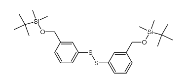 bis[3-[(tert-butyldimethylsiloxy)methyl]phenyl] disulfide结构式