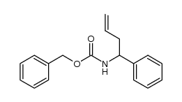 N-Benzyloxycarbonyl-1-phenylbut-3-enylamine Structure