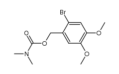 1-[(2-Bromo-4,5-dimethoxyphenyl)methoxy]-N,N-dimethylmethanamide Structure