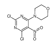 4-morpholino-5-nitro-2,6-dichloropyrimidine结构式