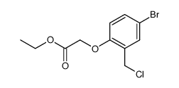 ethyl [4-bromo-2-(chloromethyl)phenoxy]Acetate Structure