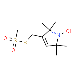 (1-Oxyl-2,2,5,5-tetramethyl-∆3-pyrroline-3-methyl) Methanethiosulfonate-15N Structure