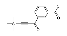 3-(3-trimethylsilylprop-2-ynoyl)benzoyl chloride Structure