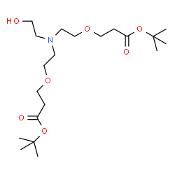 Hydroxy-Amino-bis(PEG1-C2-Boc) Structure