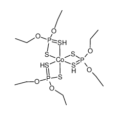 tris(diethyldithiophosphate)cobalt(III) Structure