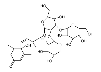 Vomifoliol-glu-xyl-glu结构式