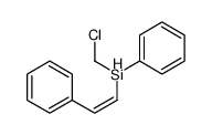 chloromethyl-phenyl-(2-phenylethenyl)silane Structure