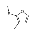 3-methyl-2-methylsulfanylfuran结构式