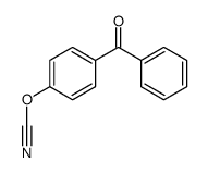 (4-benzoylphenyl) cyanate结构式