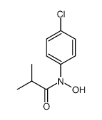 N-(4-chlorophenyl)-N-hydroxy-2-methylpropanamide结构式