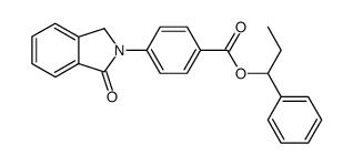 4-(1-Oxo-1,3-dihydro-isoindol-2-yl)-benzoic acid 1-phenyl-propyl ester Structure