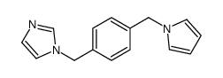 1-[[4-(pyrrol-1-ylmethyl)phenyl]methyl]imidazole Structure