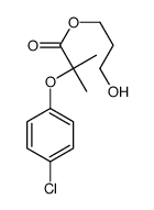 3-hydroxypropyl 2-(4-chlorophenoxy)-2-methylpropanoate结构式