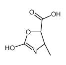 5-Oxazolidinecarboxylicacid,4-methyl-2-oxo-,(4R-trans)-(9CI)结构式