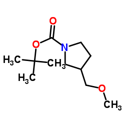 2-Methyl-2-propanyl 3-(methoxymethyl)-1-pyrrolidinecarboxylate Structure