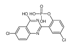 2-(5'-chloro-2'-phosphoryloxyphenyl)-6-chloro-4-(3H)-quinazolinone Structure