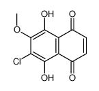 6-chloro-5,8-dihydroxy-7-methoxynaphthalene-1,4-dione Structure