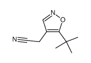 4-Isoxazoleacetonitrile,5-(1,1-dimethylethyl)-(9CI) structure