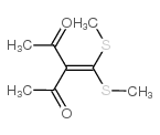 3-[双(甲基硫烷基)亚甲基]-2,4-戊二酮结构式