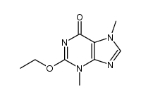 2-ethoxy-3,7-dimethyl-3,7-dihydro-purin-6-one结构式