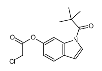[1-(2,2-dimethylpropanoyl)indol-6-yl] 2-chloroacetate Structure