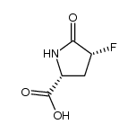 D-Proline, 4-fluoro-5-oxo-, (4R)- (9CI)结构式