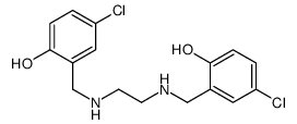 4-chloro-2-[[2-[(5-chloro-2-hydroxyphenyl)methylamino]ethylamino]methyl]phenol结构式