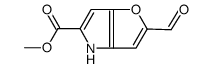 methyl 2-formyl-4H-furo[3,2-b]pyrrole-5-carboxylate Structure