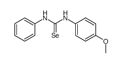N-(4-methoxyphenyl)-N'-phenylselenourea Structure