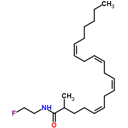 (±)-2-Methylarachidonoyl-2′-fluoroethylamide Structure