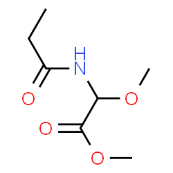 Acetic acid,methoxy[(1-oxopropyl)amino]-,methyl ester (9CI) structure