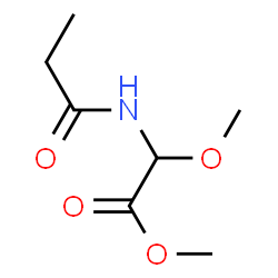 Acetic acid,methoxy[(1-oxopropyl)amino]-,methyl ester (9CI)结构式