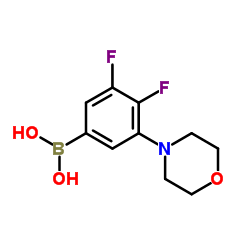 (3,4-二氟-5-吗啉代苯基)硼酸图片