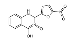 12DIHYDRO25NITROFURYL4HYDROXYCHINAZOLIN3OXIDE structure
