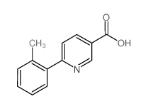 6-(邻甲苯基)烟酸结构式