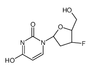 2',3'-Dideoxy-3'-fluoro-a-D-uridine Structure