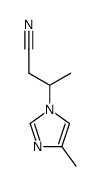 3-(4-methyl-1H-imidazol-1-yl)butanenitrile Structure