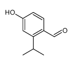 Benzaldehyde, 4-hydroxy-2-(1-methylethyl)- (9CI)结构式