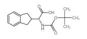 Boc-d-2-茚烷甘氨酸结构式