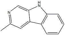 9H-Pyrido[3,4-b]indole, 3-methyl- Structure