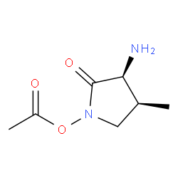 (3S,4S)-3-AMino-1-hydroxy-4-Methyl-2-pyrrolidinone Acetate structure